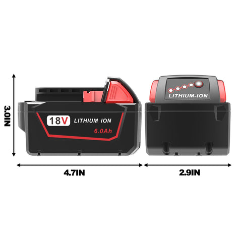 FORBETER packaged battery set ready for Milwaukee M18 toolkit upgrade.