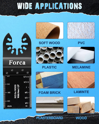 FORCA universal compatibility with major oscillating tools