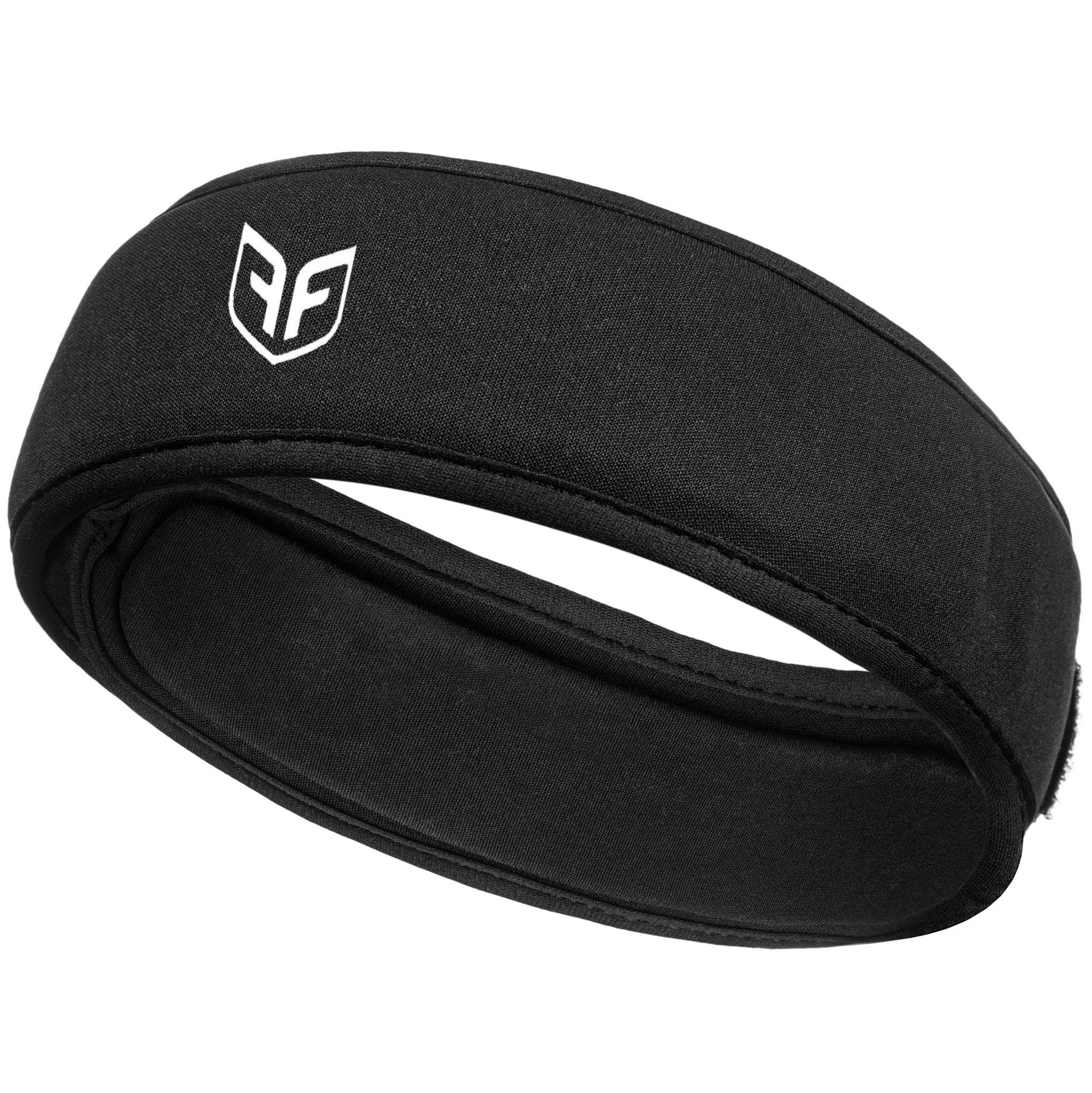 ForceField FF Ultra Protective Headgear in black, front view showing the streamlined shell for impact protection