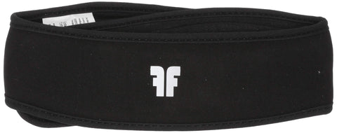 ForceField FF Ultra Protective Headgear in black, strap closeup displaying adjustable fit features