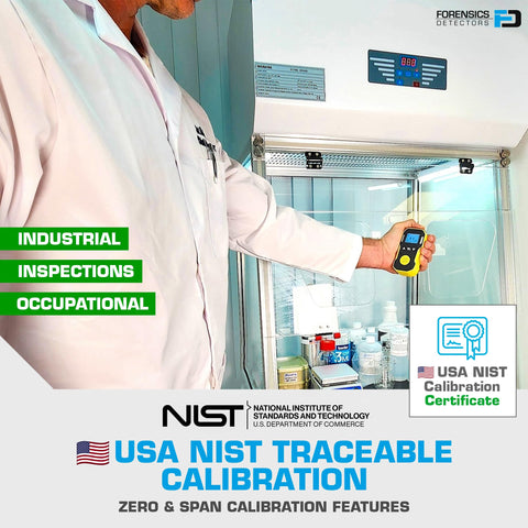 FORENSICS DETECTORS FD CO meter USB charging for extended field use.