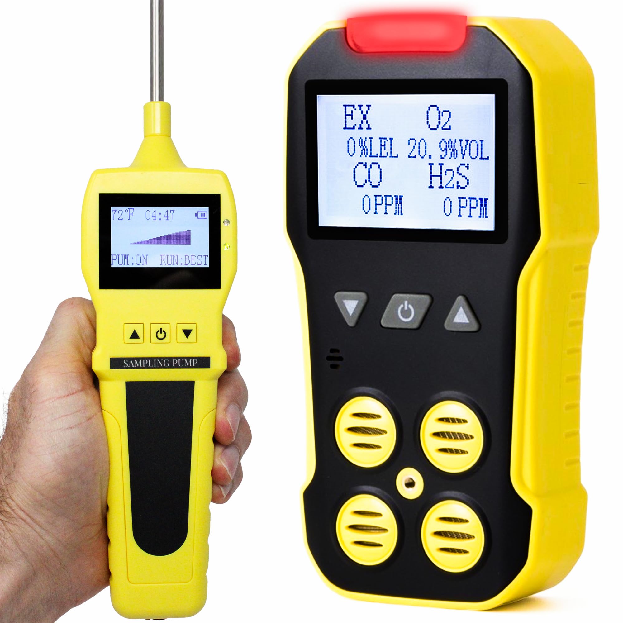 Forensics Detectors FD4Gas monitor front view for reliable confined-space testing