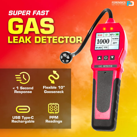 FORENSICS DETECTORS FD alarm indicators ensure audible, visual, and tactile warnings.
