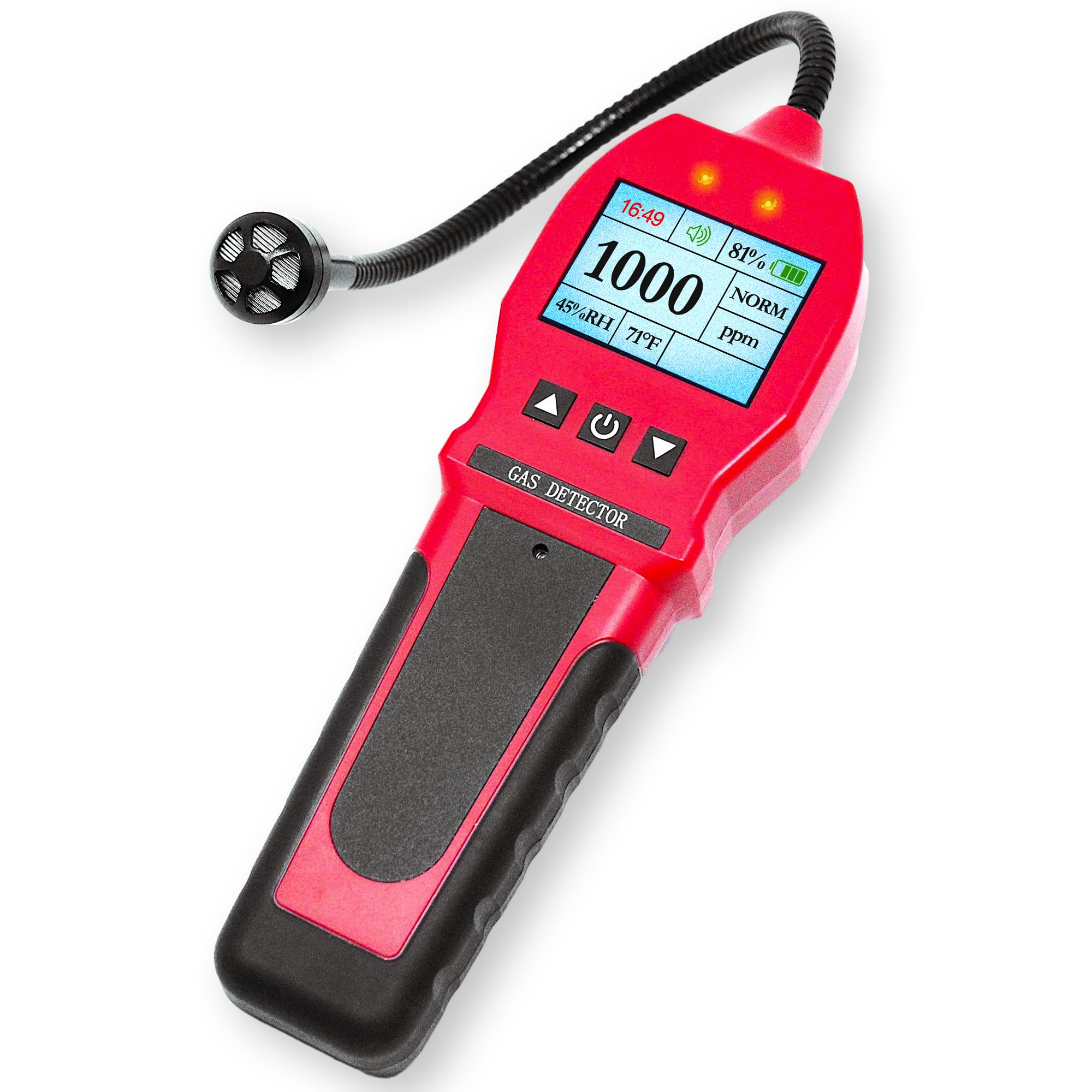 FORENSICS DETECTORS FD gas leak detector front view for quick site checks.