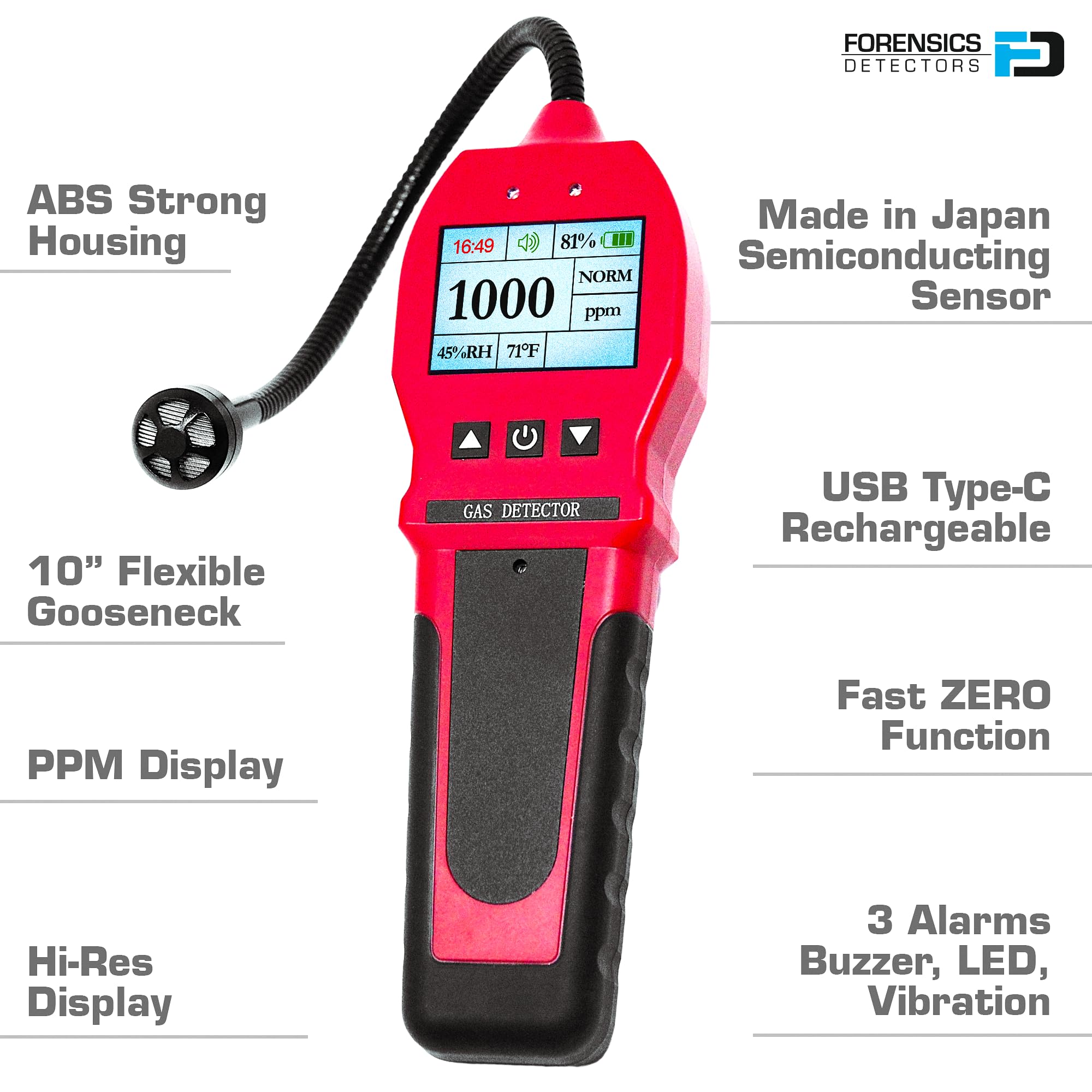 FORENSICS DETECTORS FD warranty and calibration certificate add confidence.