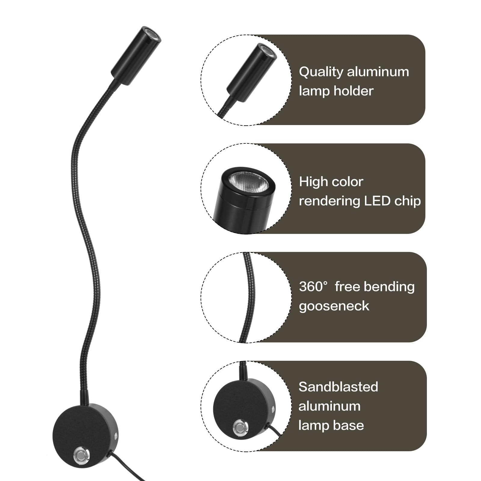 FORHIZHOM 3-color temperature lamp lets you switch from bright to warm tones