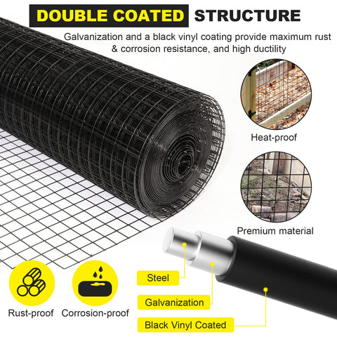 Forimo vinyl-coated chicken coop mesh suitable for coops and enclosures.