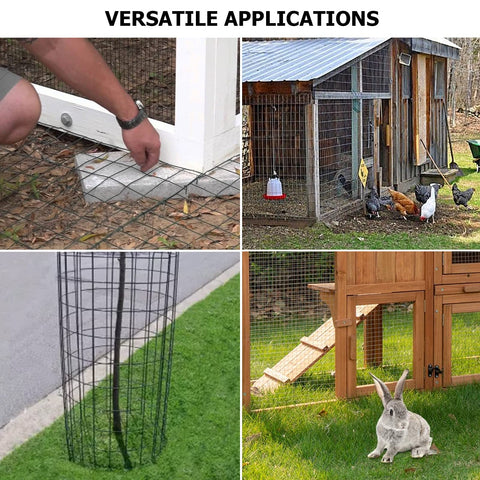 Forimo square-mesh fence ideal for chicken coops and rabbit runs