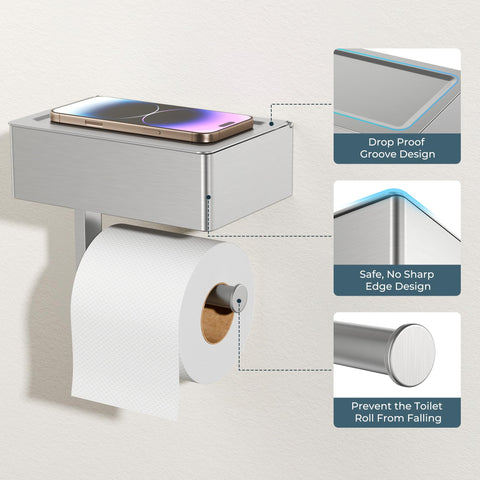 FORIOUS anti-drop edge-knob design prevents roll slipping