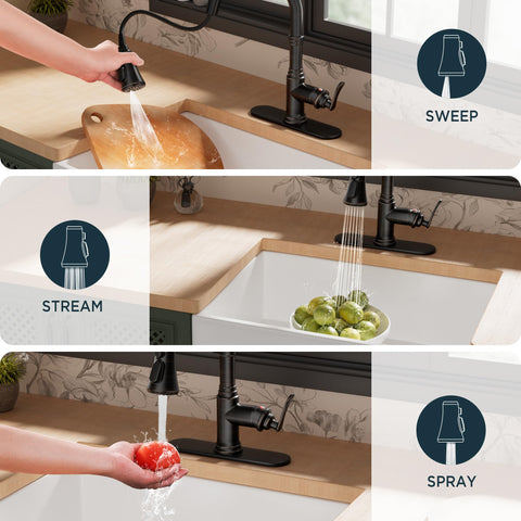 FORIOUS high-arc spout supports tall pots with 360 degree rotation