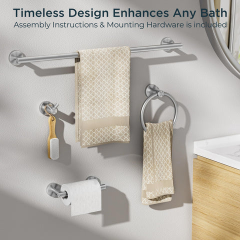 FORIOUS 180-degree towel ring facilitates easy access in small spaces