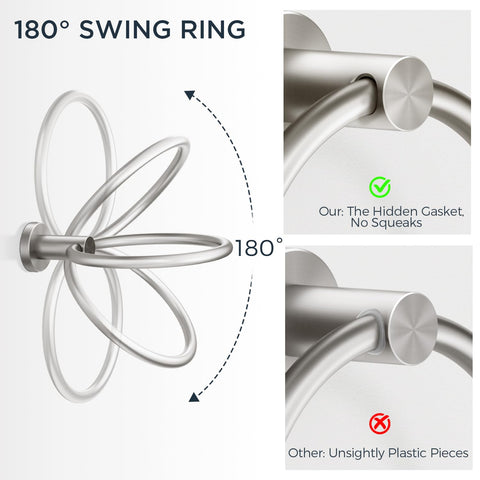 FORIOUS rotating double-column mechanism improves stability for heavy towels