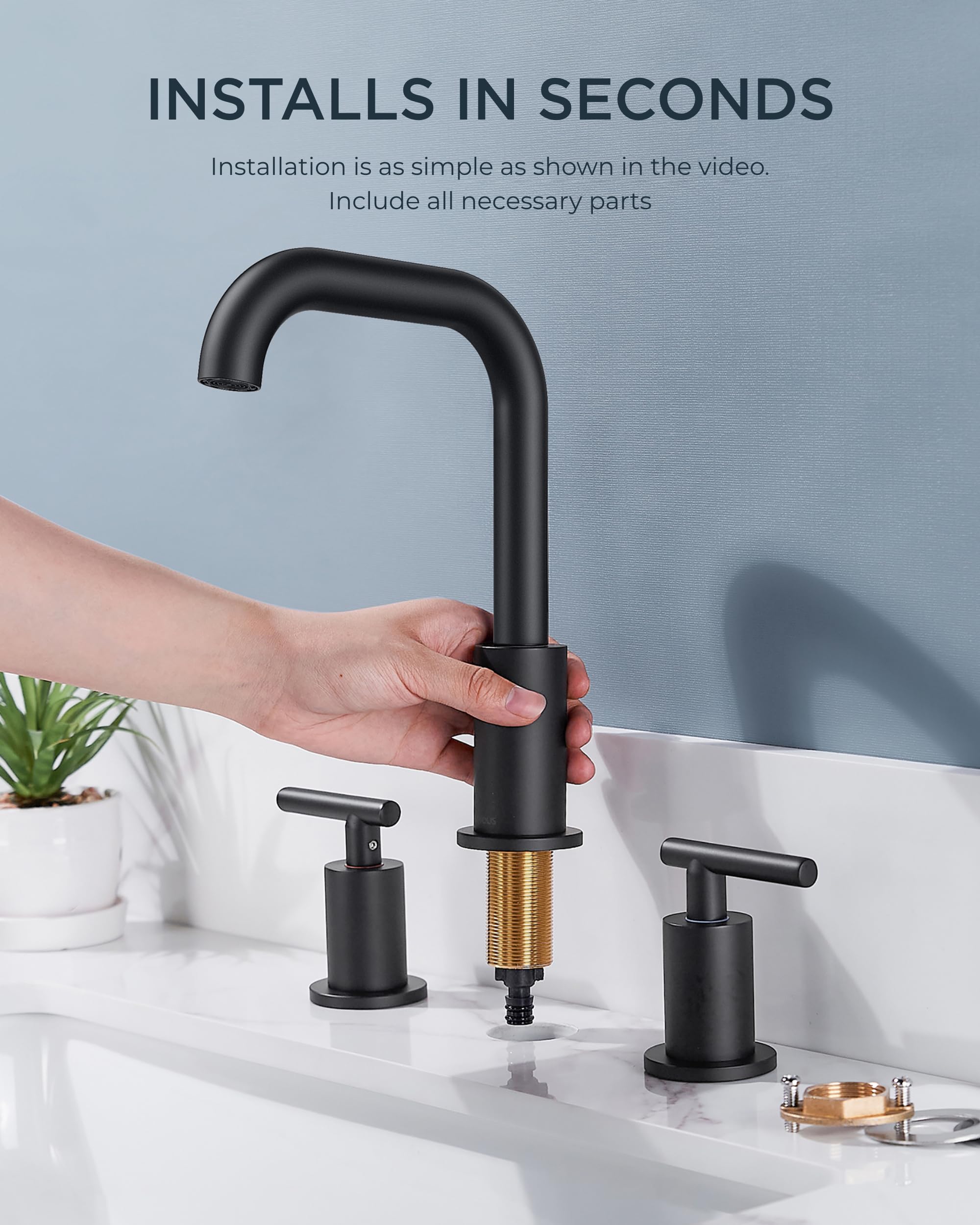 FORIOUS ceramic disc core ensuring smooth, drip-free operation