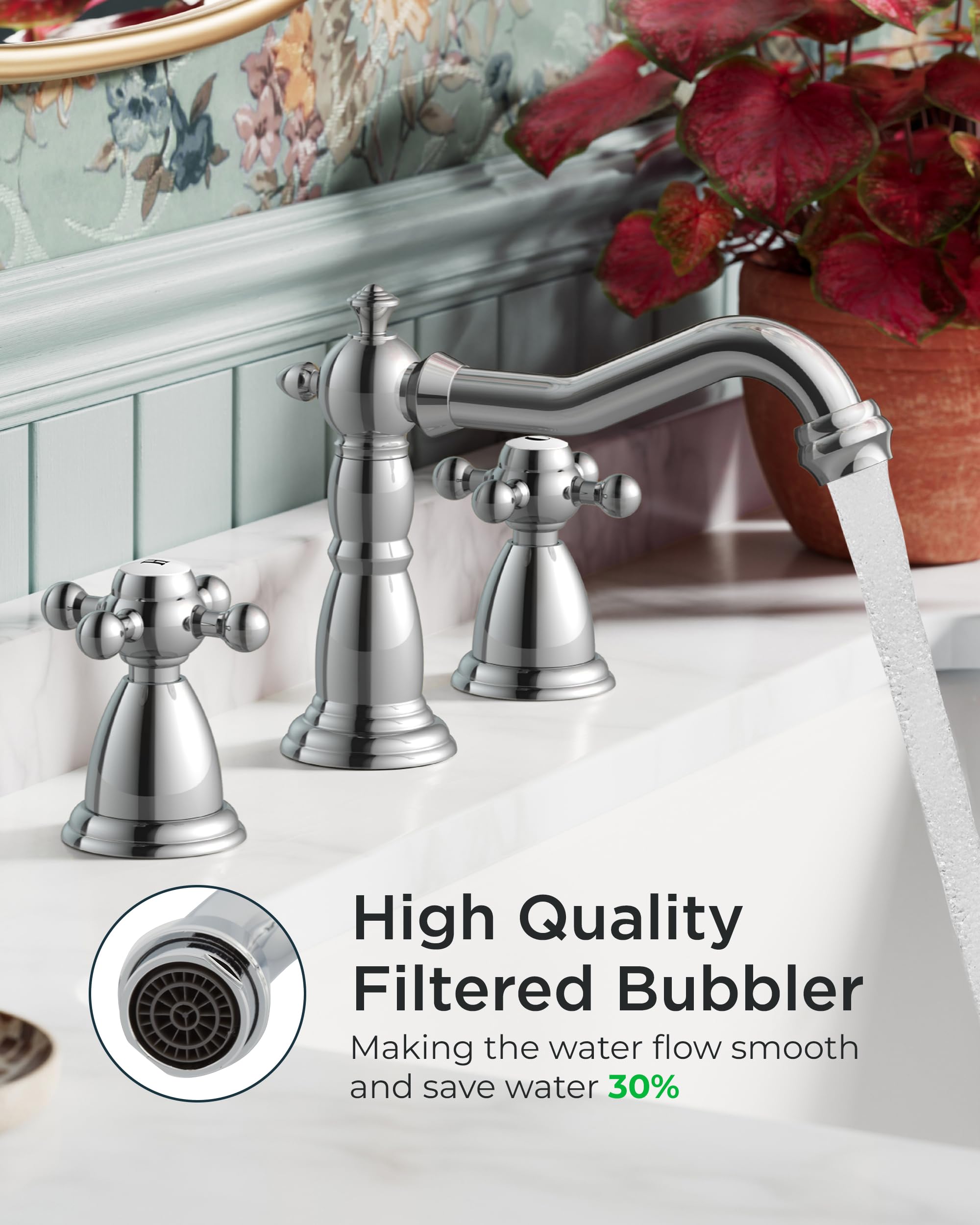 FORIOUS drain pop-up included for easy sink maintenance.