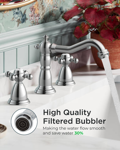 FORIOUS drain pop-up included for easy sink maintenance.