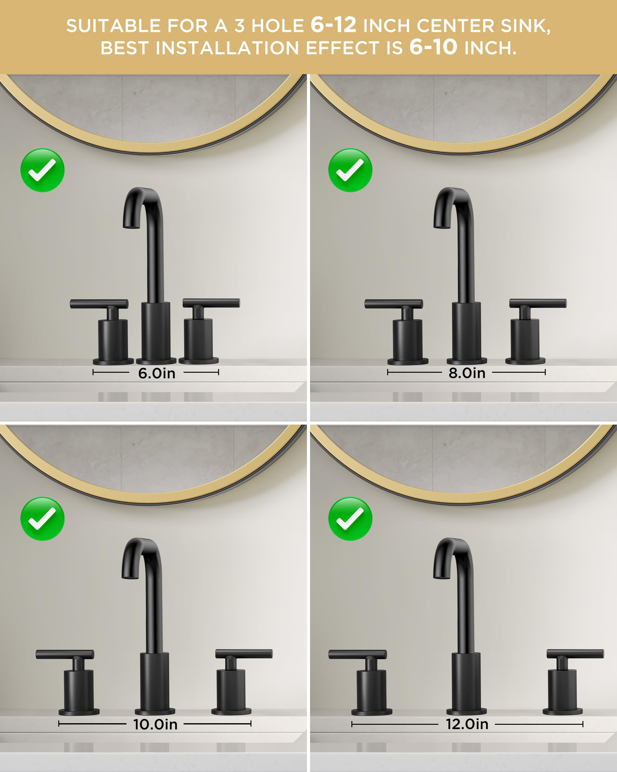 FORIOUS matte black finish resisting rust and corrosion