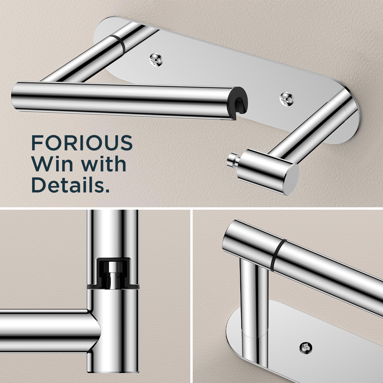 FORIOUS bathroom organization solution keeps essentials within reach and tidy.