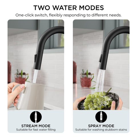 FORIOUS faucet supports 1- or 3-hole configurations for universal compatibility