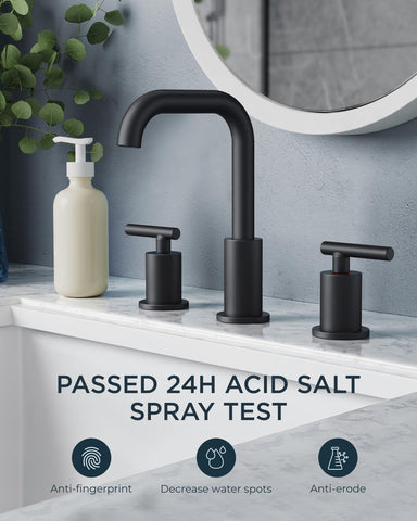 FORIOUS 3-hole wide-spread design in a modern bathroom setup