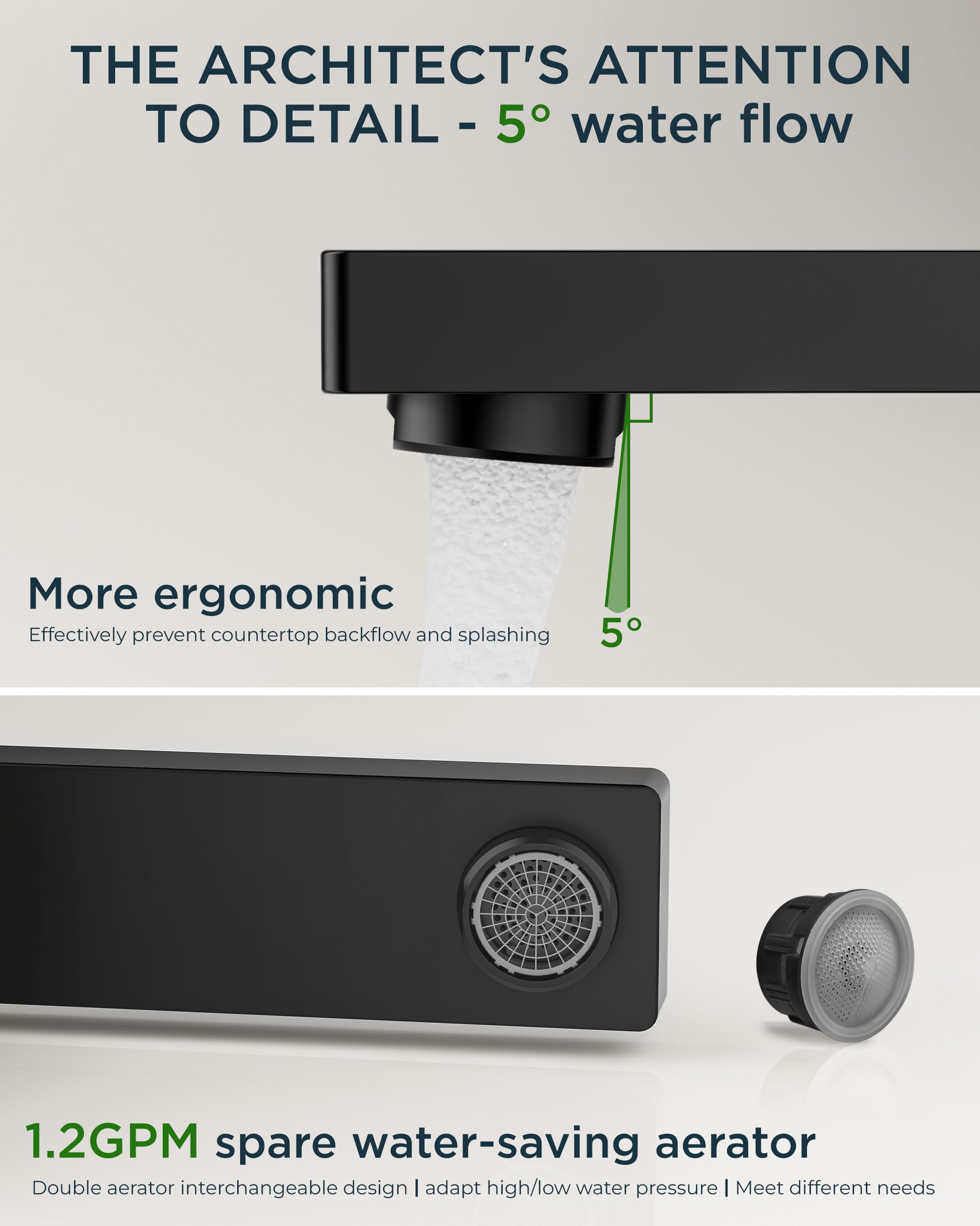 FORIOUS ergonomic control, smooth handle operation for both left and right-handed users.