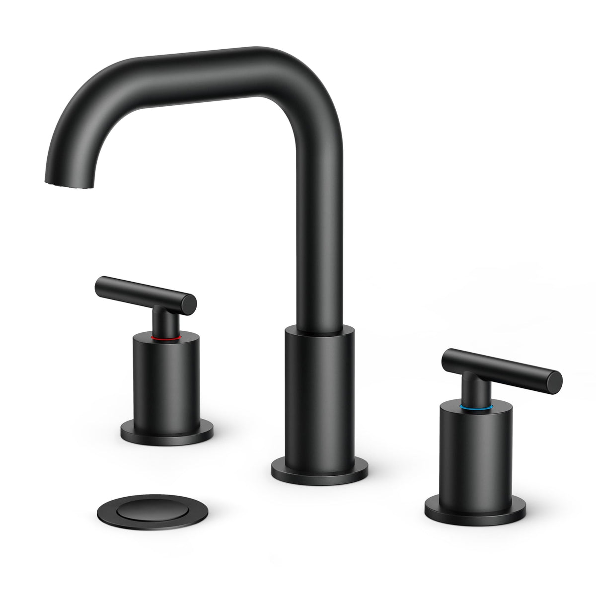 FORIOUS black bathroom faucet overview with matte finish and sturdy build