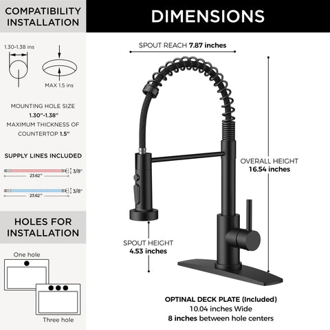 FORIOUS faucet offers three spray modes for versatile kitchen tasks
