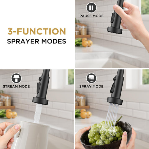 FORIOUS high arc spout provides under-cabinet clearance