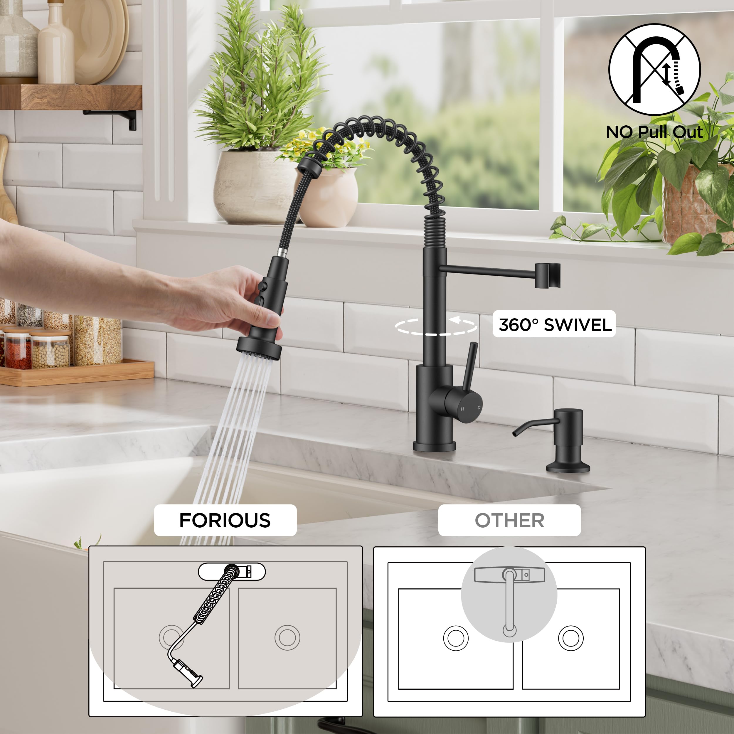 FORIOUS no-lead stainless steel body with durable features