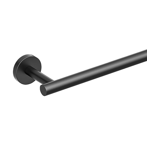 FORIOUS towel bar matte black finish close-up highlighting corrosion resistance