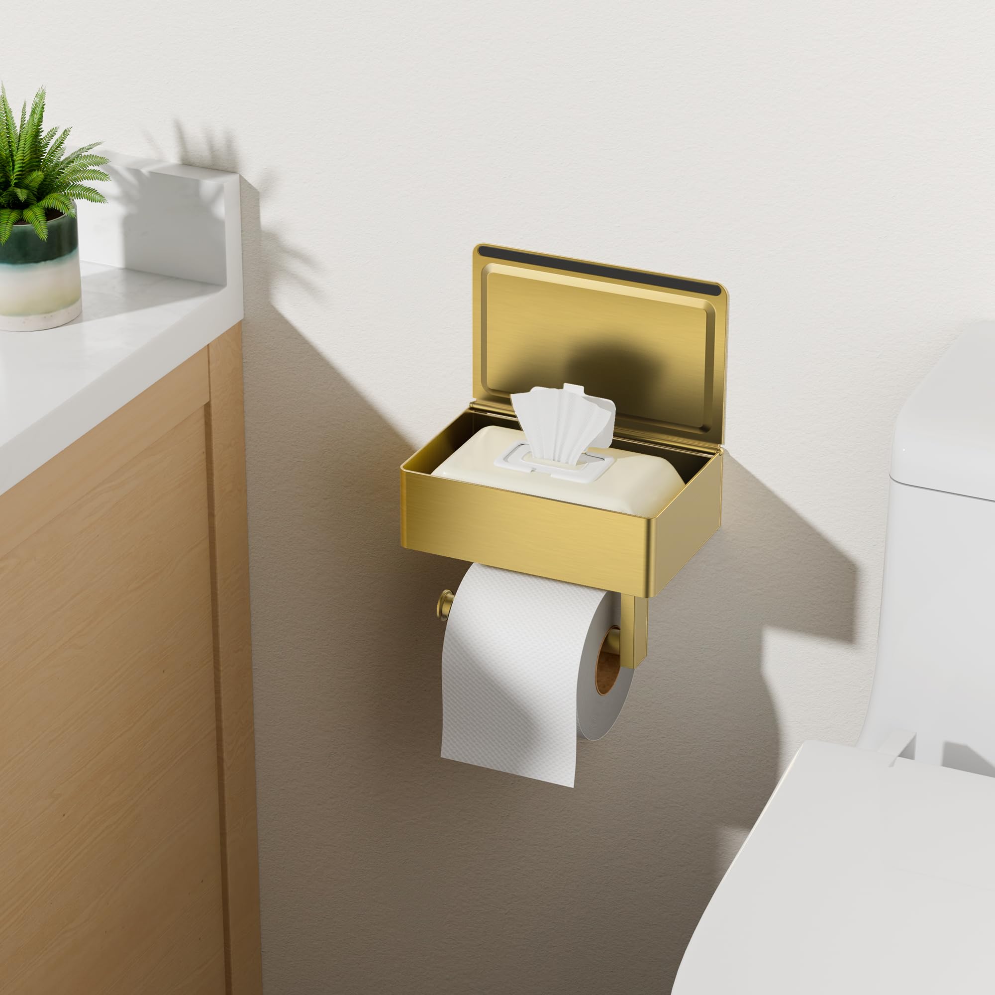 FORIOUS brushed-gold finish adds premium style to any bathroom
