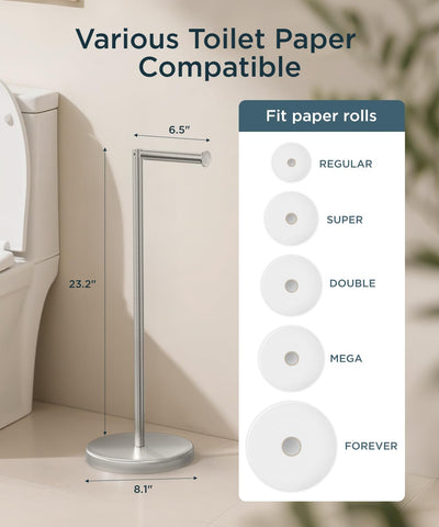 FORIOUS brushed nickel finish adds a modern look and durability.