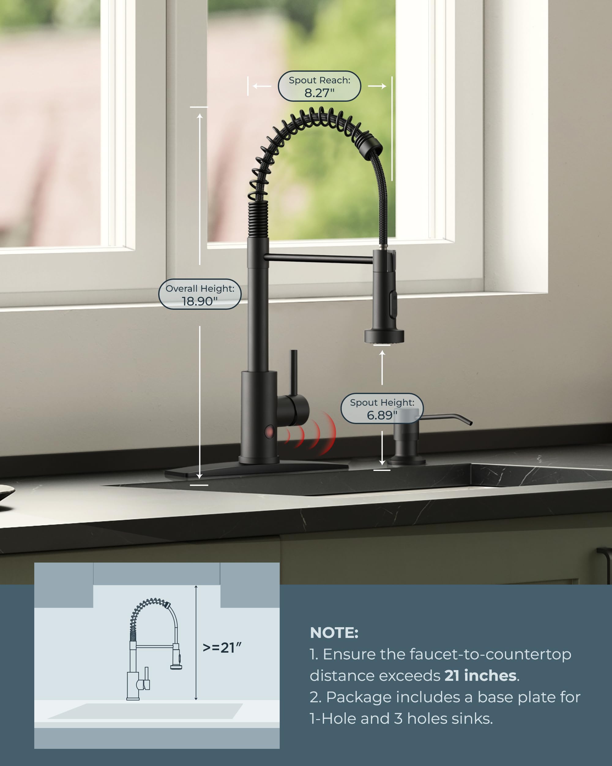 FORIOUS ceramic cartridge tested to 500,000 cycles to reduce leaks.