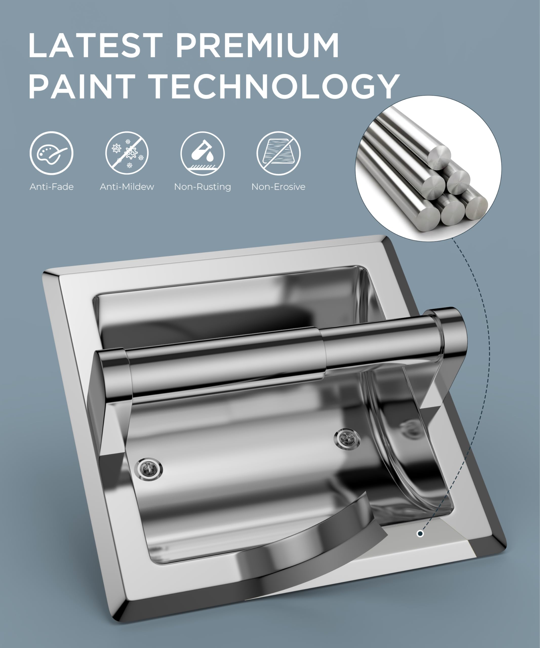 FORIOUS chrome finish resists peeling and tarnish with multi-layer polish
