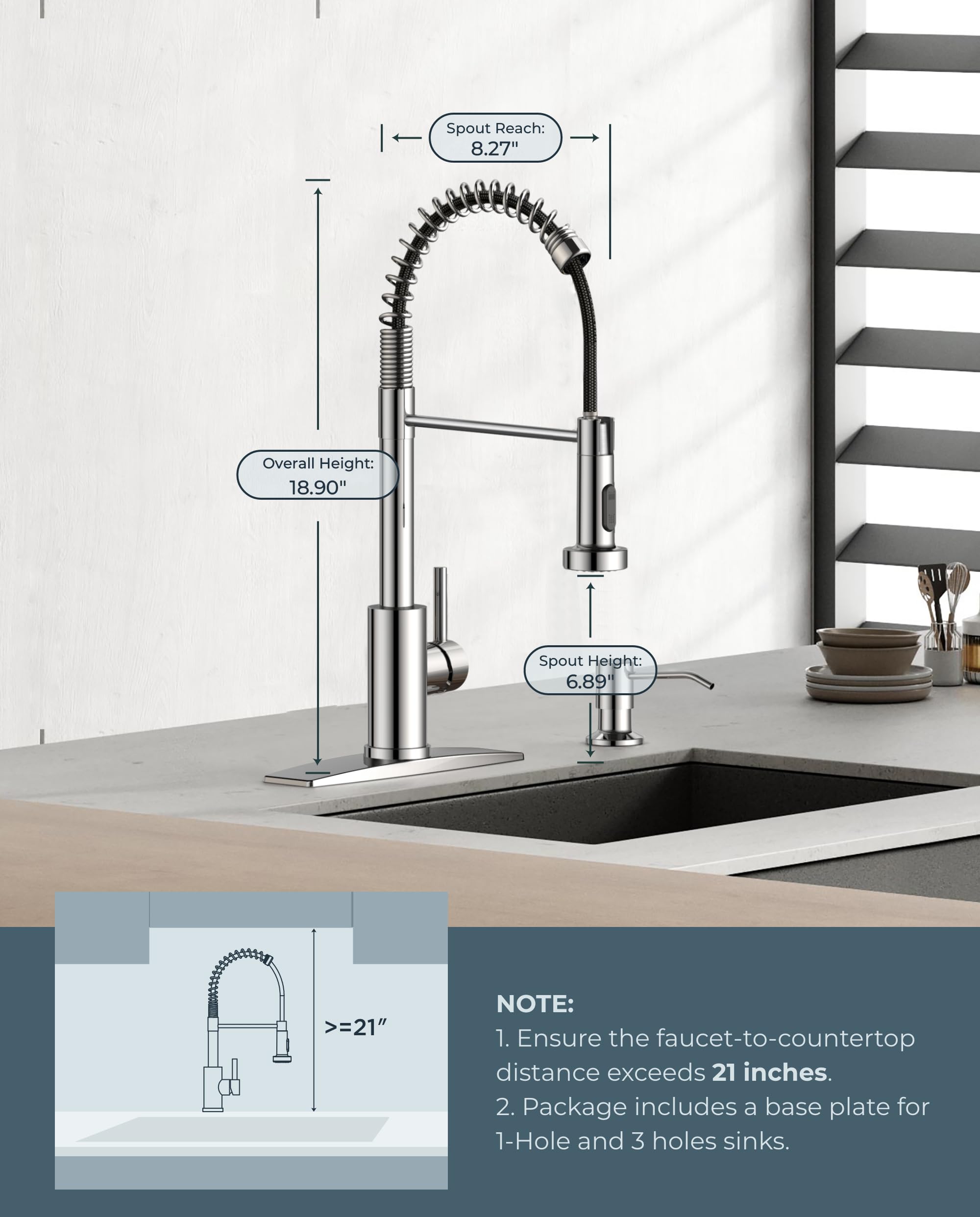 FORIOUS installation hardware enables quick DIY setup