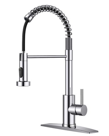FORIOUS chrome kitchen faucet overview highlights durable SUS304 construction