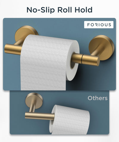Forious commercial 2-pack dispenser showcased in a busy restroom.