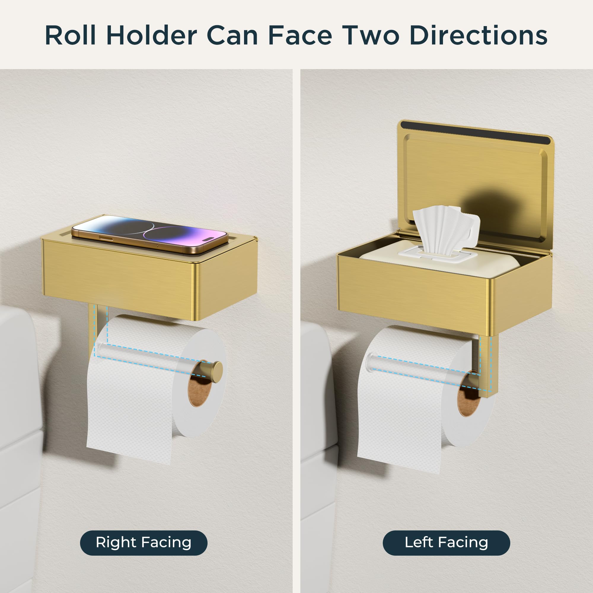 FORIOUS fits most toilet paper brands for flexible bathroom setup