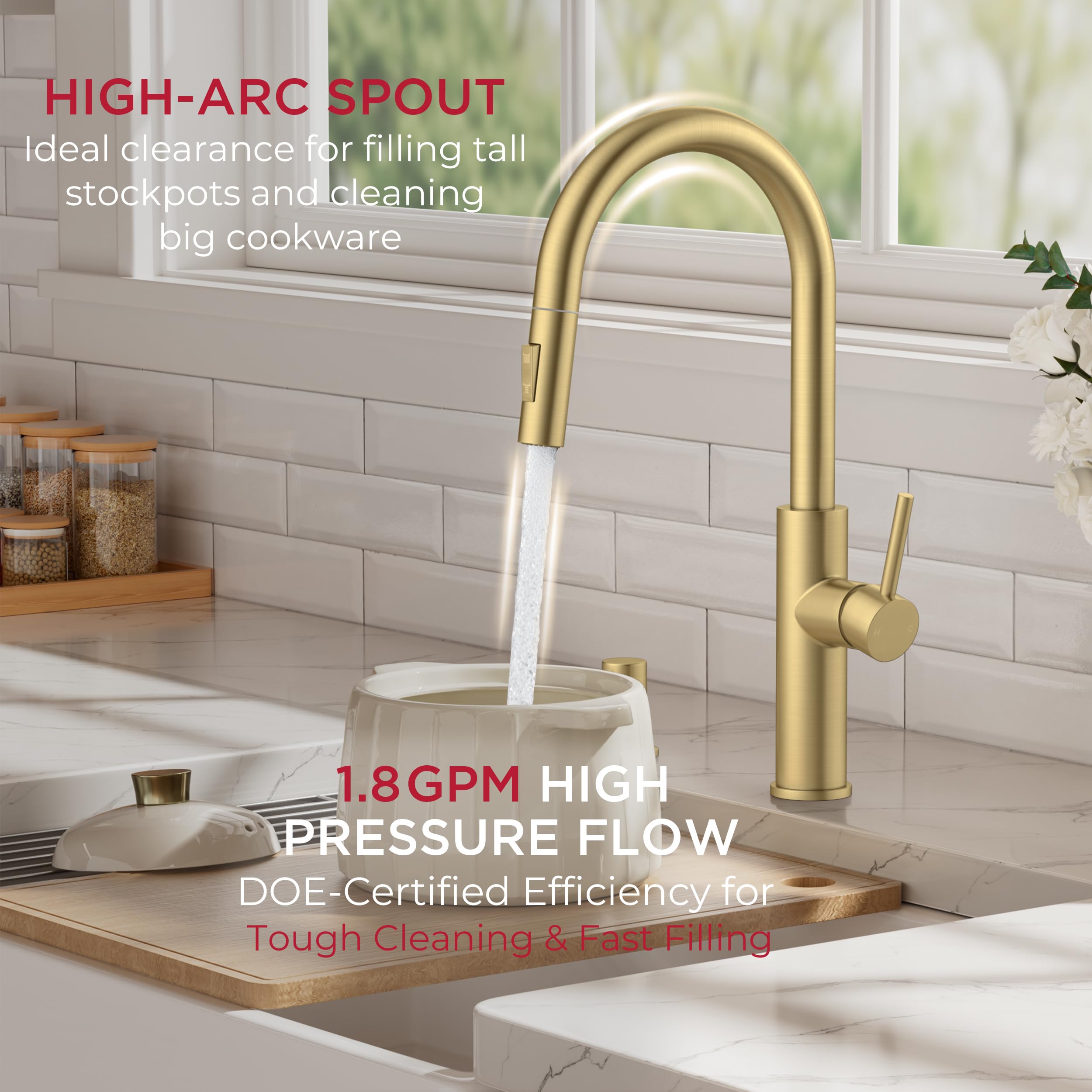 FORIOUS deck plate enables 1-hole or 3-hole sink configurations for versatile installation.