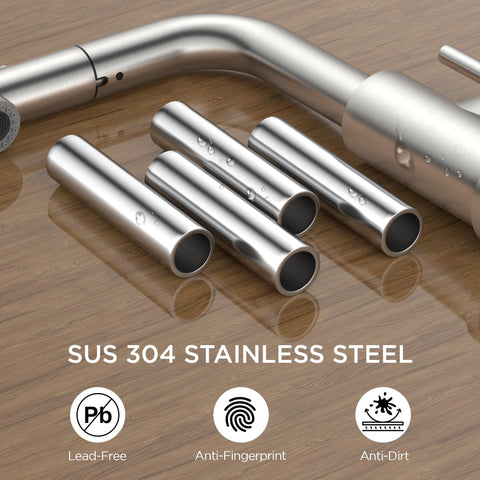 FORIOUS installation kit with quick-connect hoses supports tool-free setup.