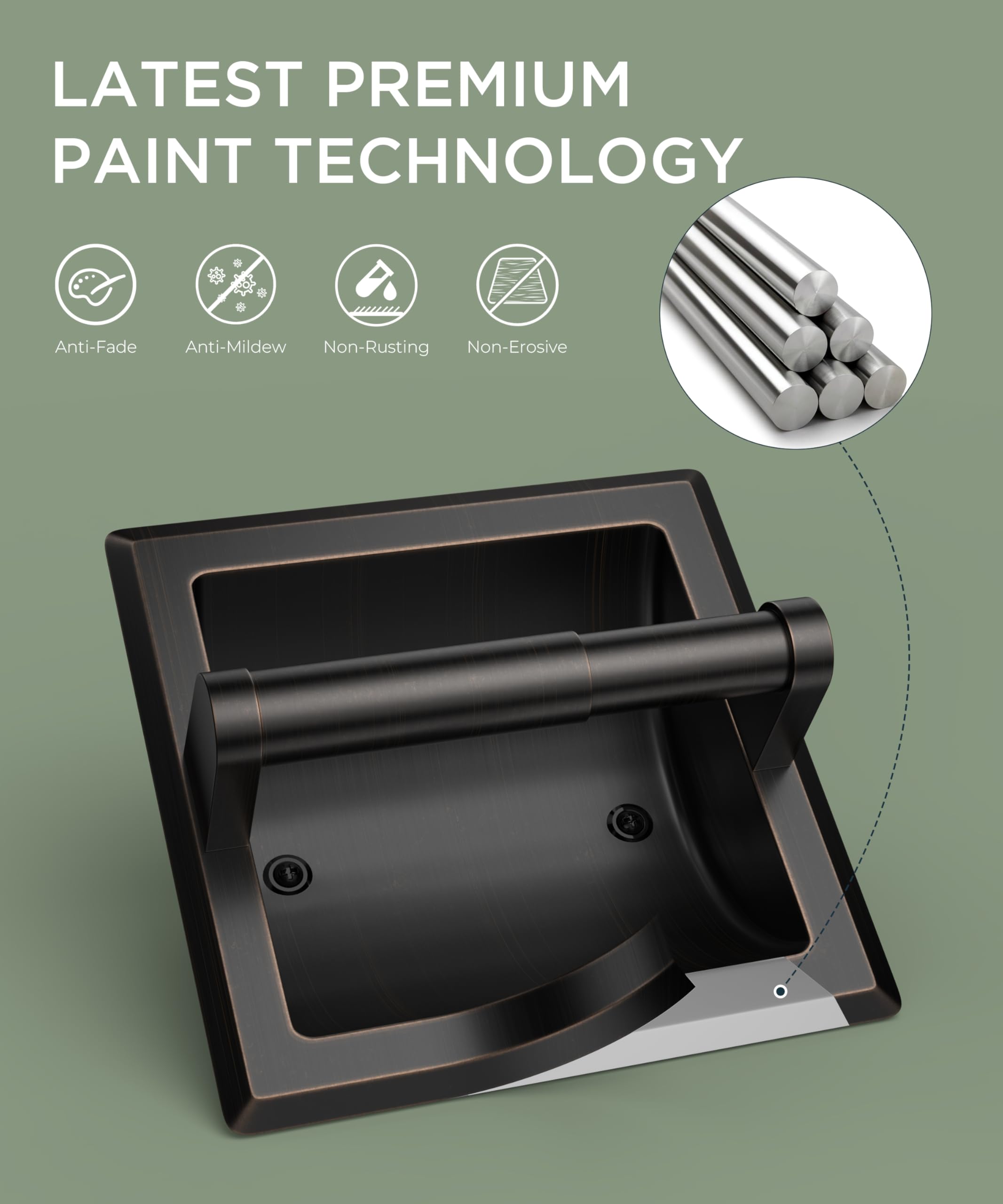 Durable 304 stainless steel construction ensures lasting daily use.
