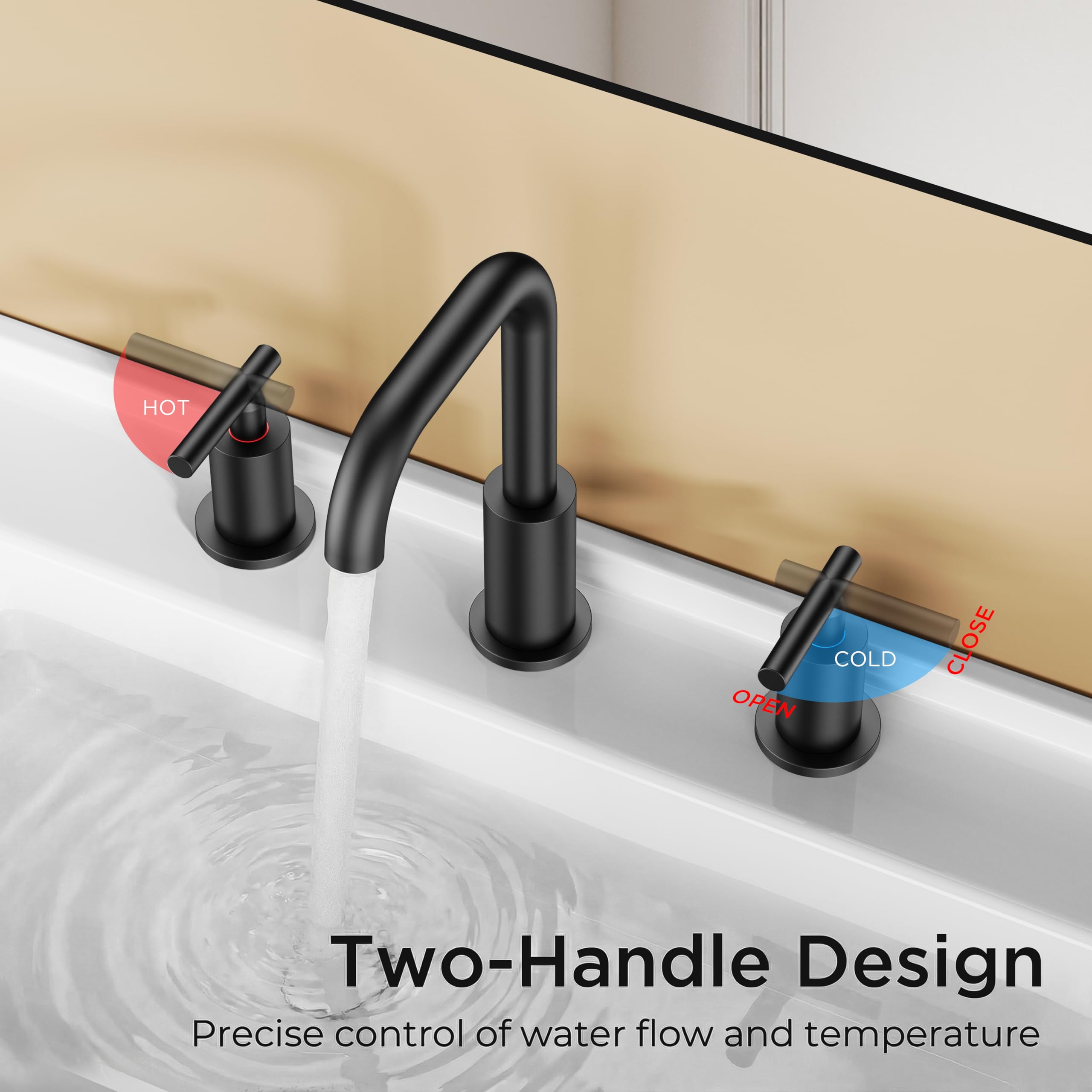 FORIOUS metal drain included for durable, clog-resistant setup.