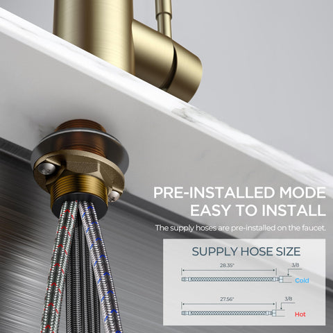 FORIOUS DIY-friendly installation with pre-assembled hoses and hardware