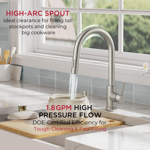 Ceramic valve close-up highlighting durable, drip-free performance.