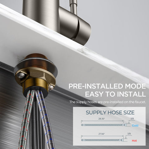 Easy DIY installation with pre-assembled hoses and hardware.