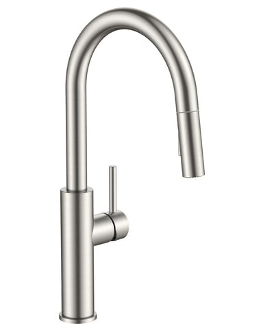 FORIOUS kitchen faucet with high arc spout, simplifying cleanup tasks.