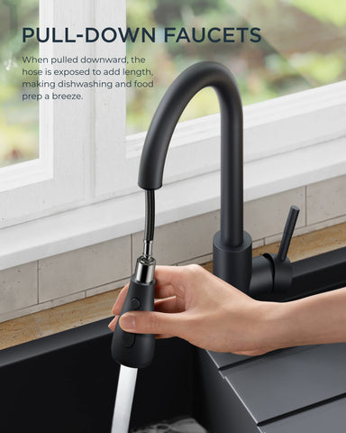 FORIOUS high-arc spout design enabling generous sink clearance