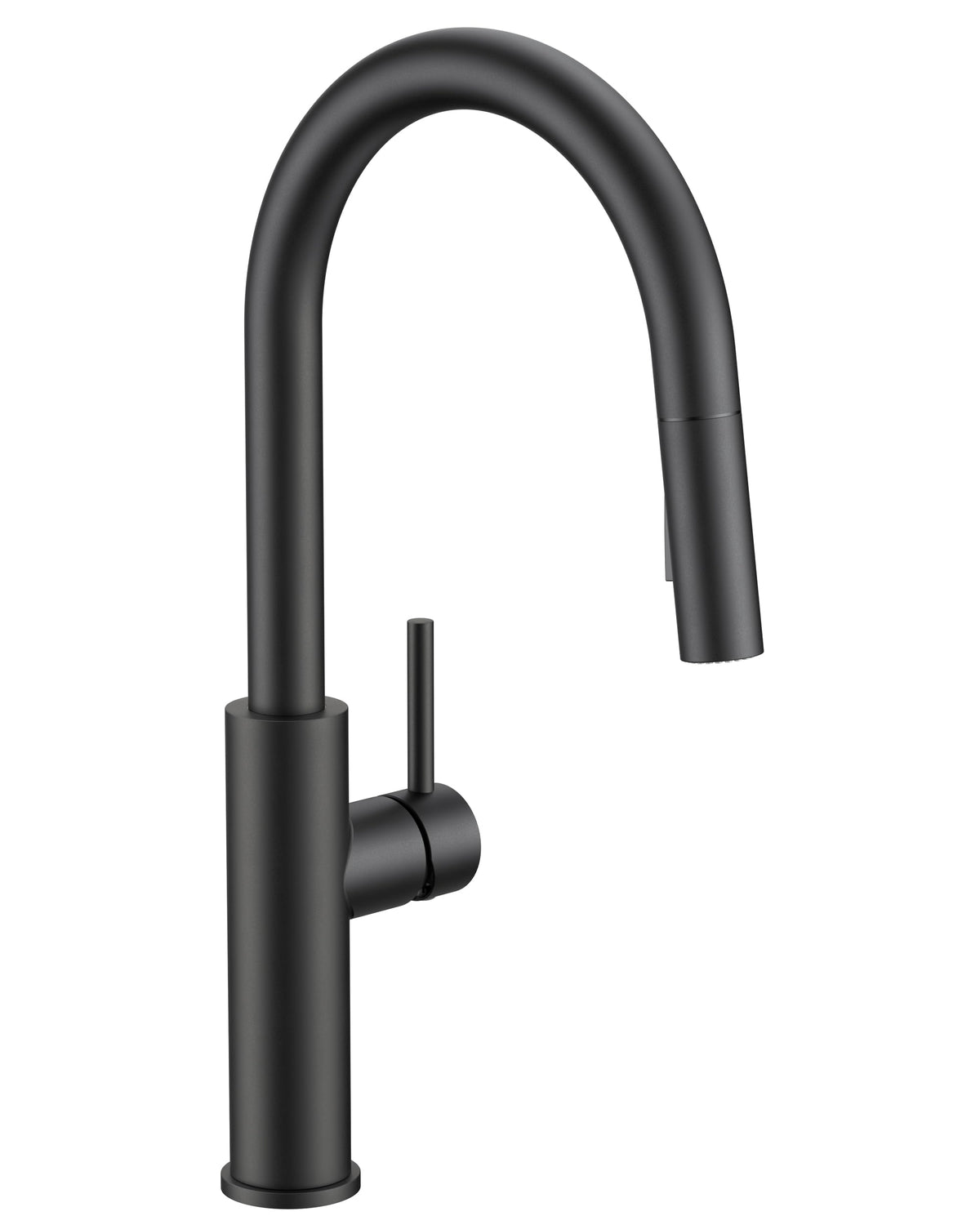 FORIOUS kitchen faucet with matte black high arc offers generous clearance for pots.