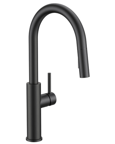FORIOUS kitchen faucet with matte black high arc offers generous clearance for pots.