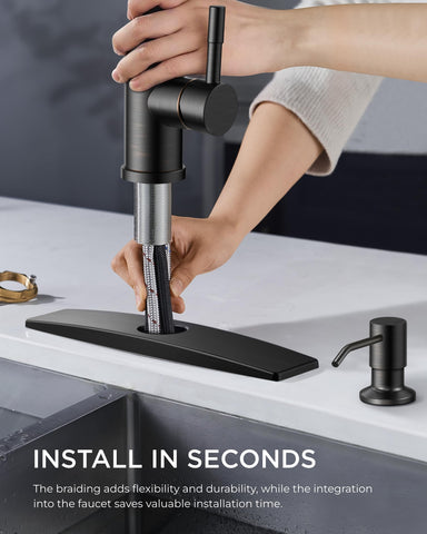 FORIOUS oil rubbed bronze finish adds a refined farmhouse style.