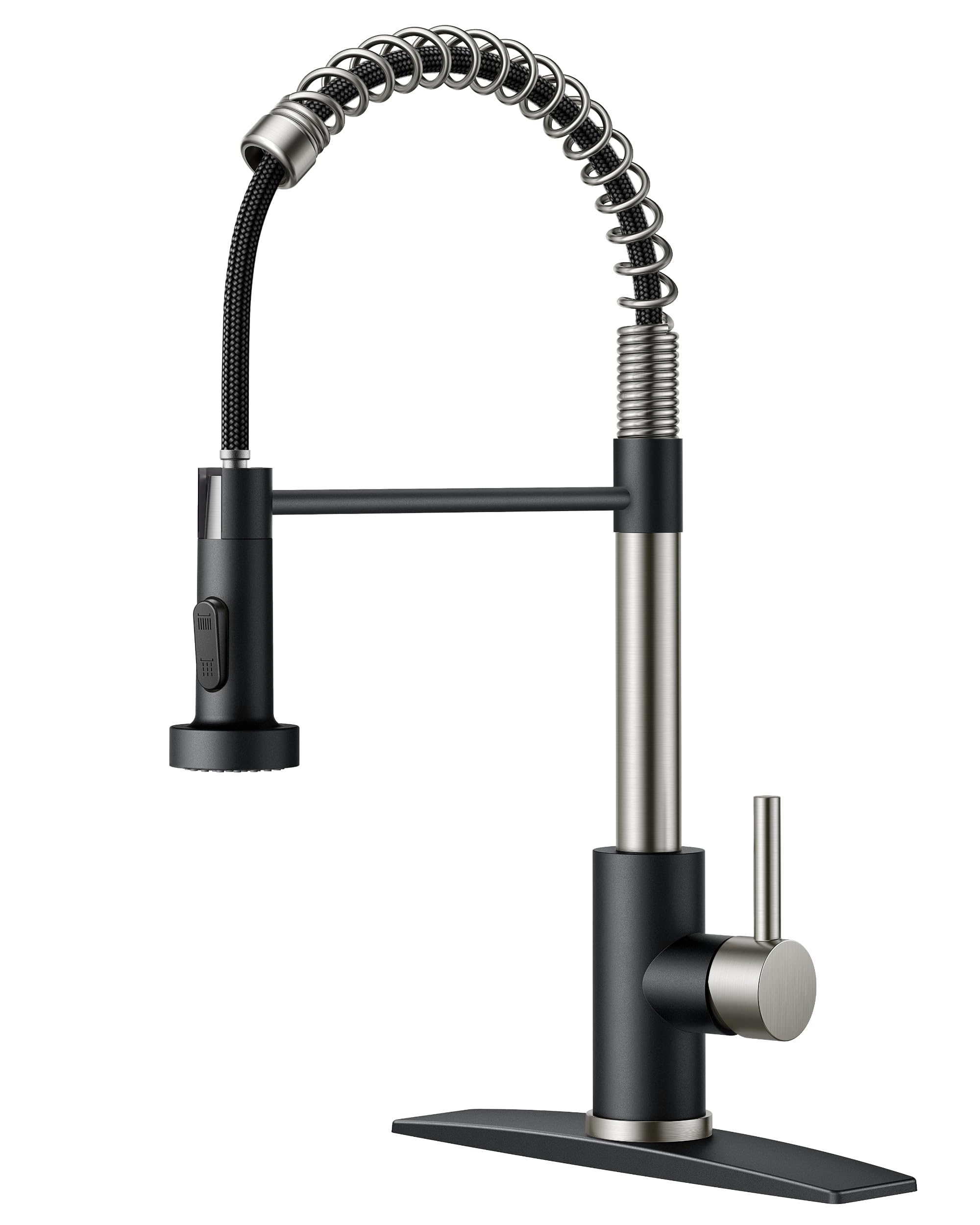 FORIOUS kitchen faucet with pull-down sprayer for versatile tasks